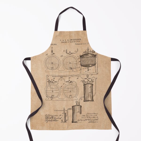 Item preview, PATENT DRAWING / 1893 - Process Of Making Beer - Vintage designed and sold by danielcoulmann.
