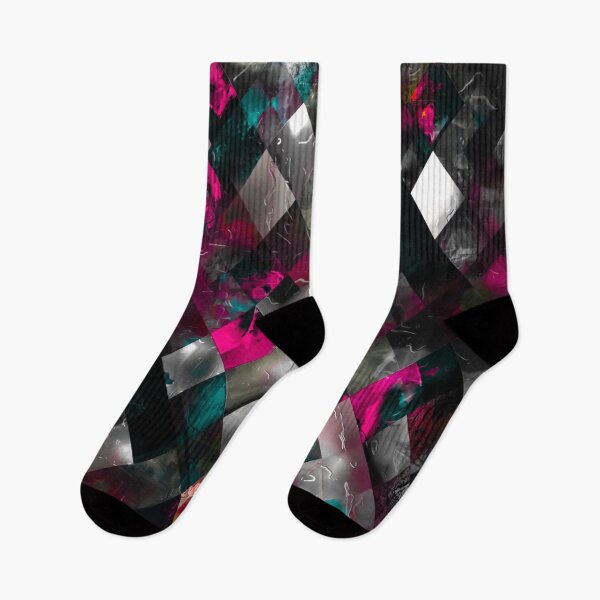Item preview, graphic design geometric pixel square pattern abstract background in pink blue black designed and sold by Mrvell.