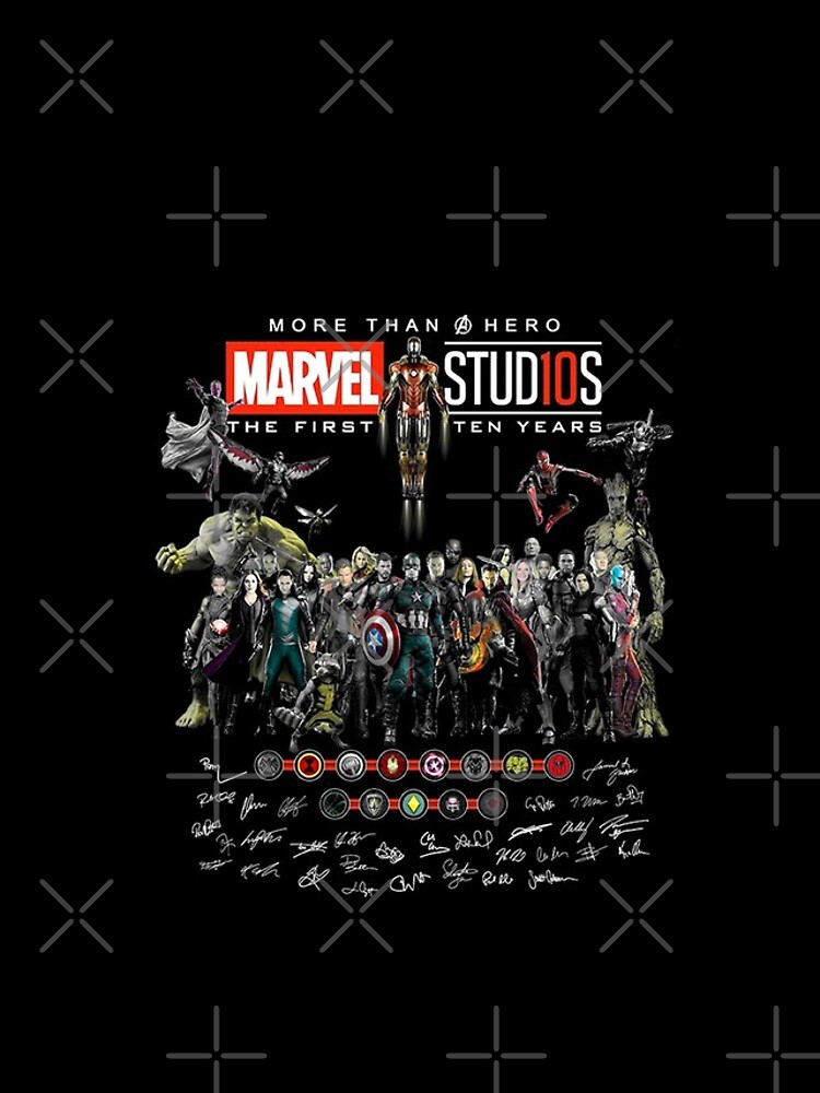 Maarvel Studiios 10 Years More Than A Hero First Avengersl soldier Heroes  Iroon Man Signatures iPhone Case