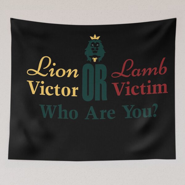 Item preview, Lion or Lamb Victor or Victim  designed and sold by WilliamByte.