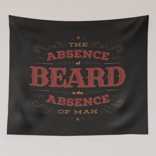 Item preview, THE ABSENCE OF BEARD IS THE ABSENCE OF MAN designed and sold by snevi.