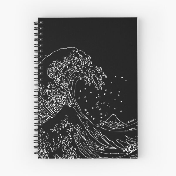 Item preview, Great Wave Outline Black And White designed and sold by Prabakim.