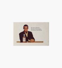 The Bourbon of Sean Connery Art Board