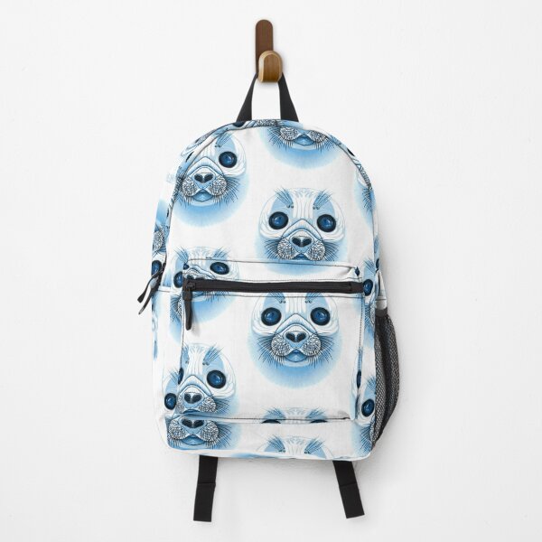 Item preview, Harp Seal pup face blue designed and sold by HexOne.
