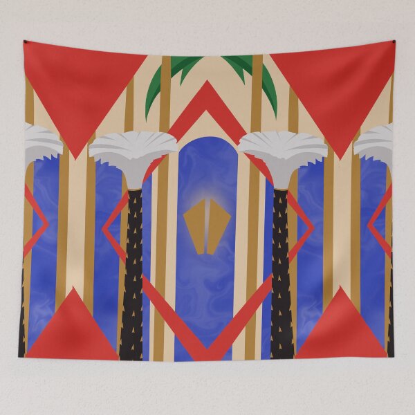 Item preview, Palm trees art deco designed and sold by Anyeva.