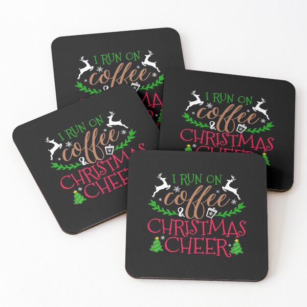 Item preview, Run On Coffee and Christmas Cheer. Christmas Coffee Gift  designed and sold by Mixture-DESIGN.