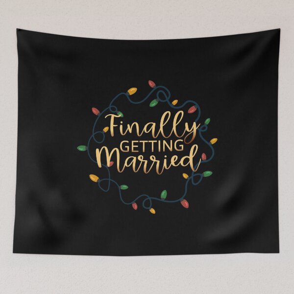 Item preview, Finally getting Married At Christmas, Groom Bride Crew, Wedding Rehearsal, designed and sold by DiensDesign.