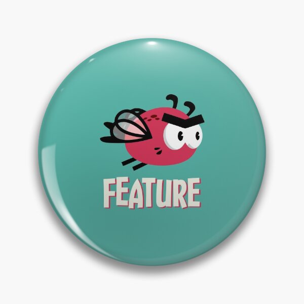 Item preview, Bug feature | Web humor | Hacker, Developer designed and sold by DAFIN.