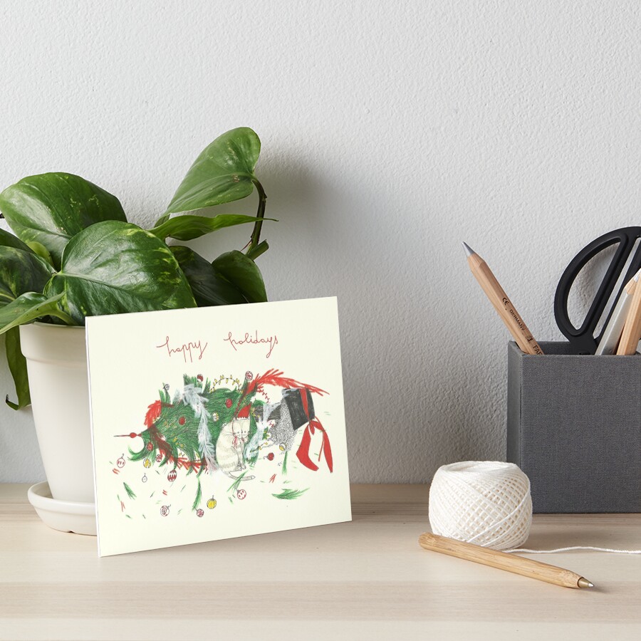 happy holidays! Art Board Print