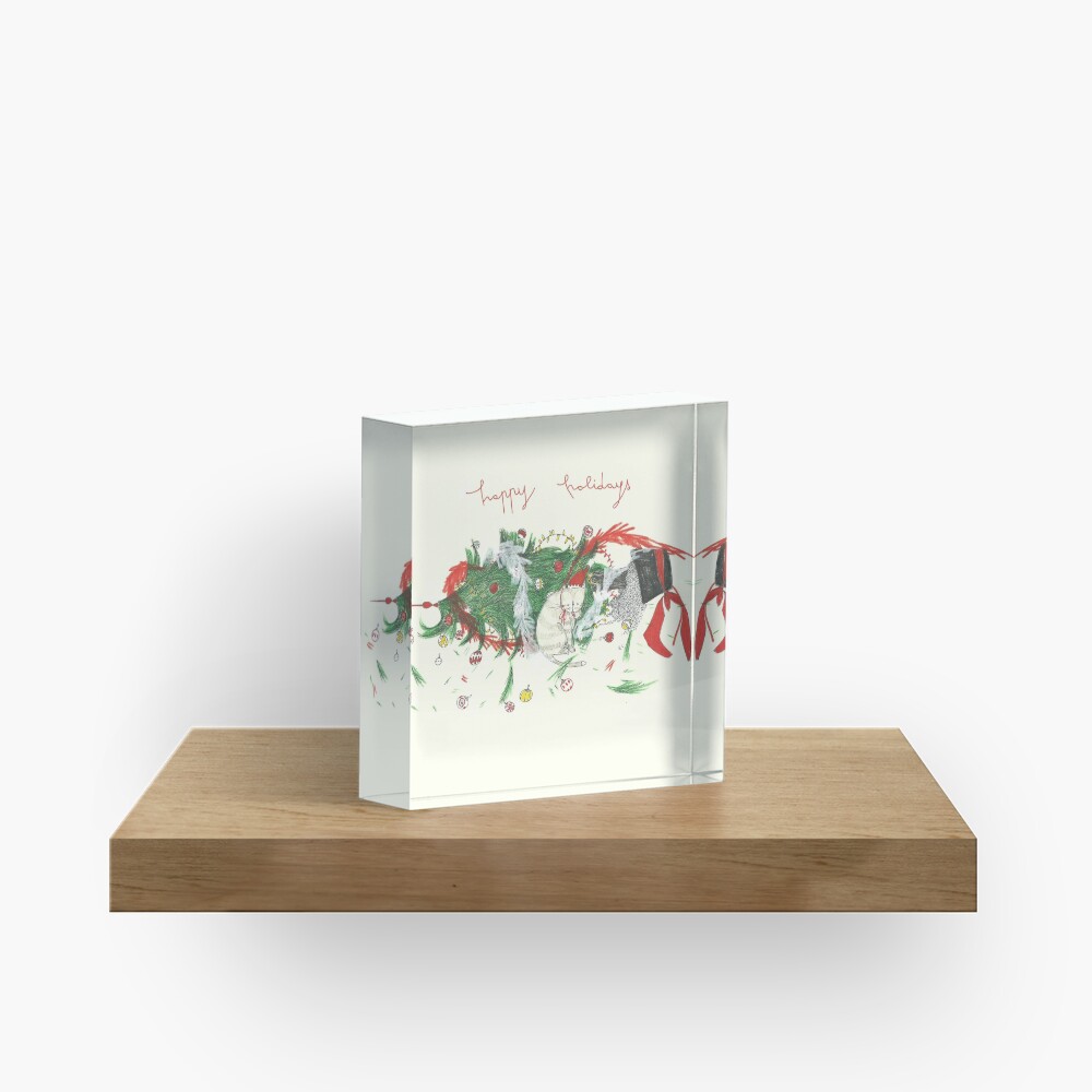 happy holidays! Acrylic Block