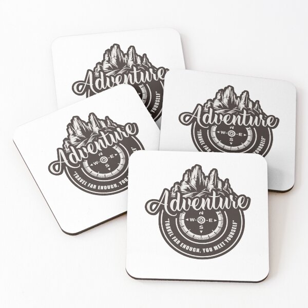 Item preview, Adventure Tagline - TRAVEL FAR ENOUGH, YOU MEET YOURSELF designed and sold by ZafranOnline.