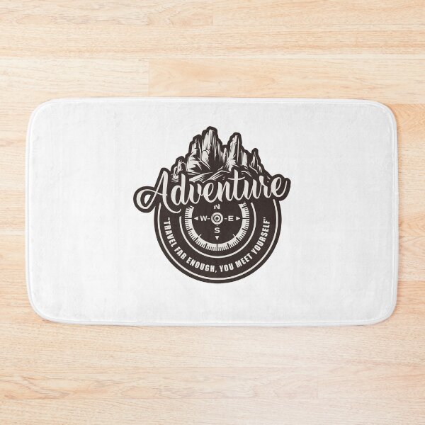 Item preview, Adventure Tagline - TRAVEL FAR ENOUGH, YOU MEET YOURSELF designed and sold by ZafranOnline.