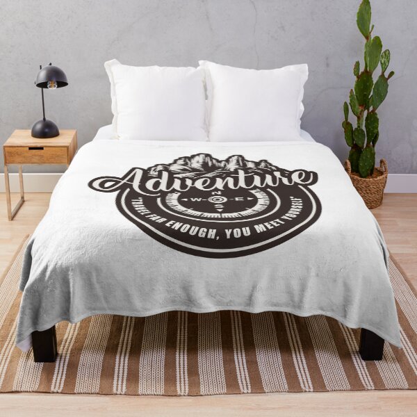 Item preview, Adventure Tagline - TRAVEL FAR ENOUGH, YOU MEET YOURSELF designed and sold by ZafranOnline.