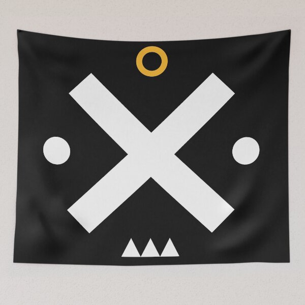 Item preview, Angry Cool Face with Simple Basic Shapes designed and sold by FridayFusion.