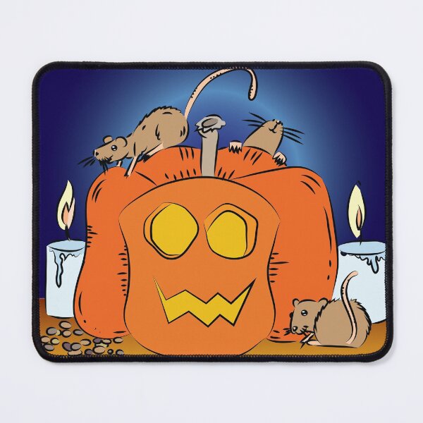 Item preview, Halloween rats and pumpkin designed and sold by FunnyChameleon.