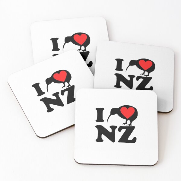 Item preview, I love NZ, Kiwi bird and heart designed and sold by MoveItLoveIt.