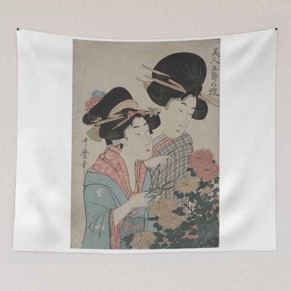 Item preview, September - Utamaro Kitagawa - 1890 designed and sold by CrankyOldDude.