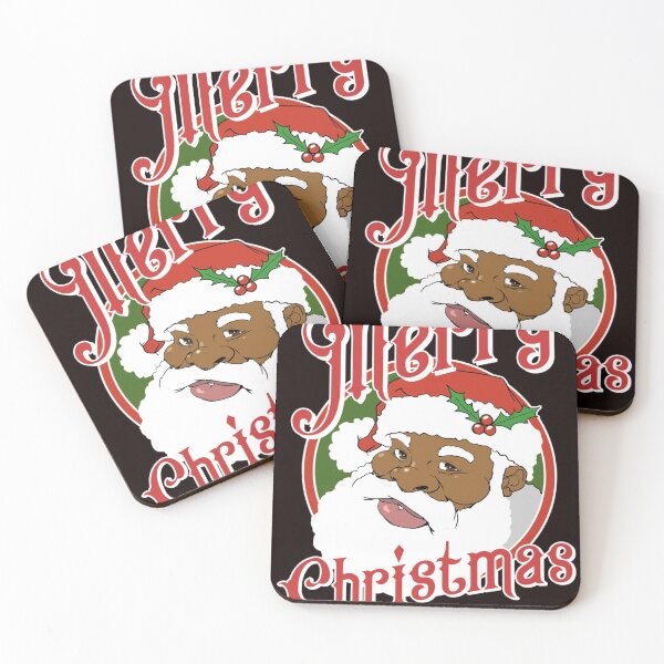 Item preview, Black Merry Christmas Santa Claus inappropriate Christmas designed and sold by LucilleRigg.