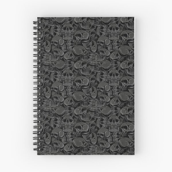 Item preview, Black skulls pattern designed and sold by MatSa007.