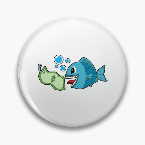 Item preview, Angler T-ShirtFish with Bank note  designed and sold by PatuiAsulin.