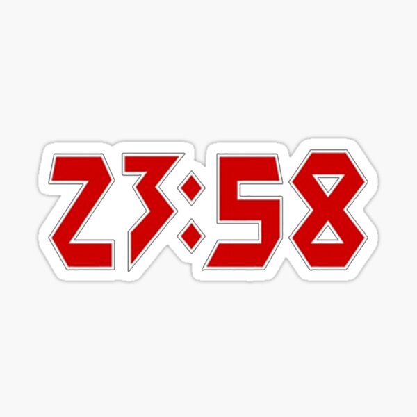 Logos watch red Sticker