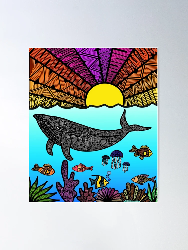 アート・デザイン・音楽 THE WHALE'S EYELASH Whale Shark Art Print – Wild Peonies Studio