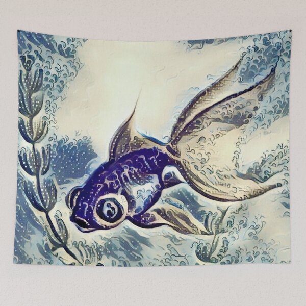 Item preview, Fish Sea Sukiyaki in Stile Ukiyoe  designed and sold by Anaconda23.