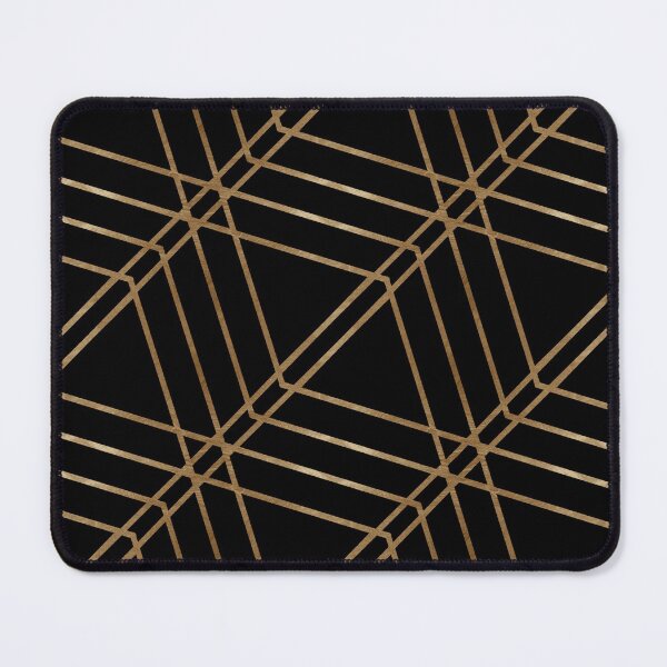 Aperçu de l'œuvre Motif Art Déco De Luxe Noir Et Or créée et vendue par Versatill.