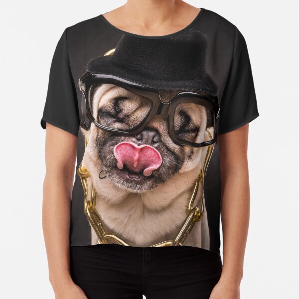 The Pug Life - RUN PUG Chiffon Top