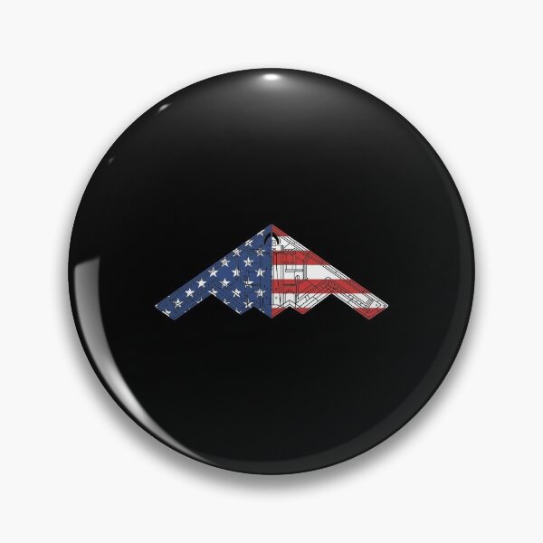 Item preview, B-2 Bomber Stealth Aircraft Schematic American Flag B2 designed and sold by ugustkaris.