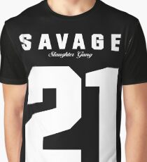 21 Savage Jersey Graphic T-Shirt