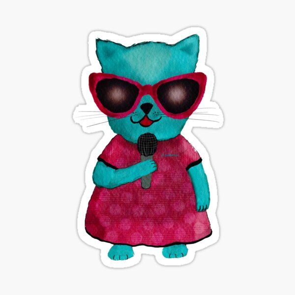 Lead Singer Kitty Sticker