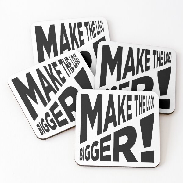 Item preview, Make The Logo Bigger! (V1 - Black) designed and sold by STUDIO-72.