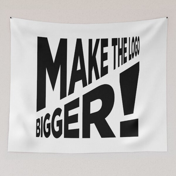 Item preview, Make The Logo Bigger! (V1 - Black) designed and sold by STUDIO-72.