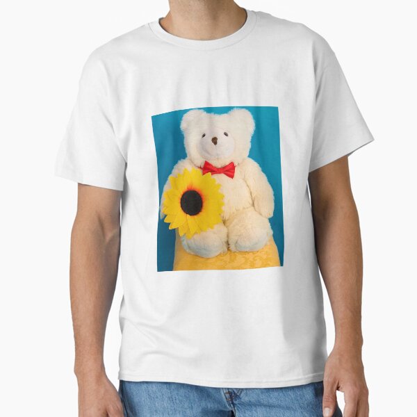Item preview, Mawson Bear on Cushion with Sunflower designed and sold by Mark ODwyer.