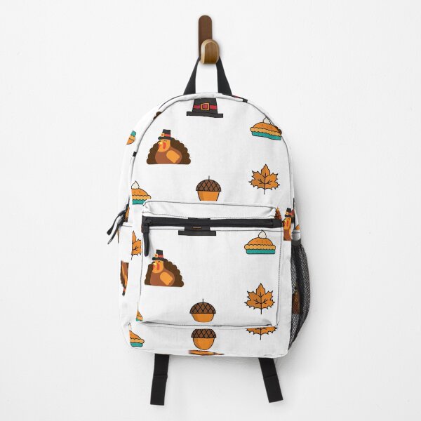 Item preview, Thanksgiving Sticker Pack (fall leaf, pilgrim hat, turkey, acorn, pumpkin pie) - Thanksgiving aesthetic during Autumn designed and sold by CaitU.