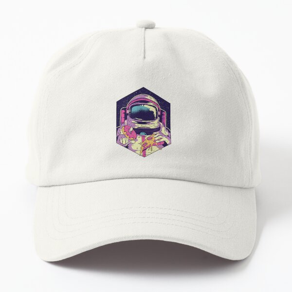 space explorer scientist galaxy funny astronauts food foodies eating s  Dad Hat