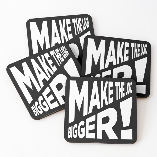 Item preview, Make The Logo Bigger! (V1 - White) designed and sold by STUDIO-72.