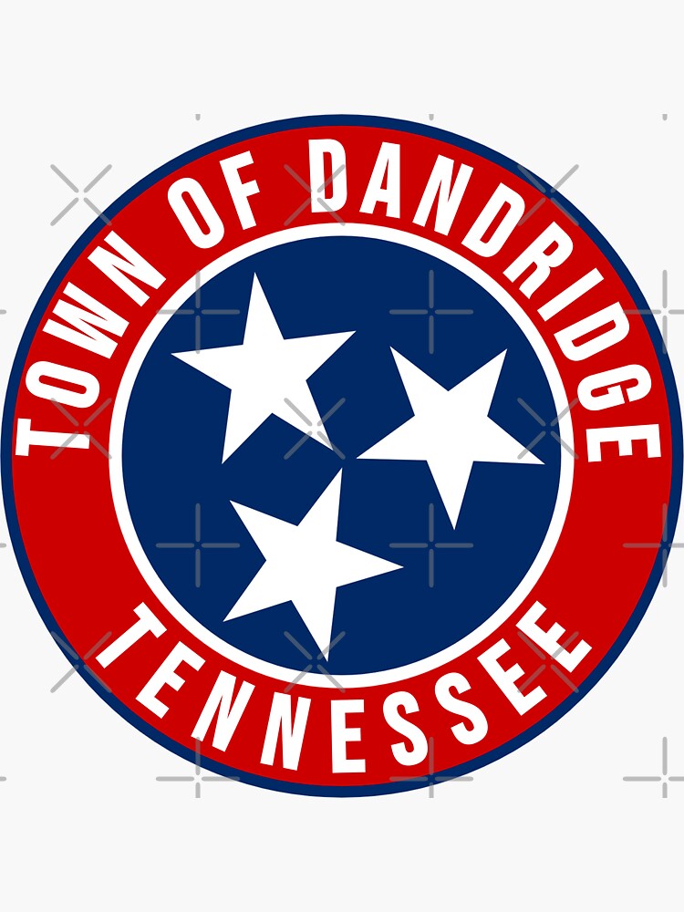 "Town of Dandridge, Tennessee" Sticker by DurarStore Redbubble