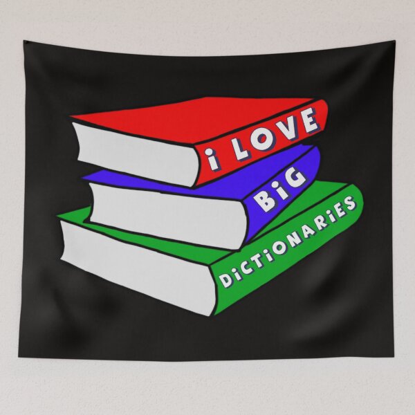 Item preview, I Love Big Dictionaries designed and sold by Knottygirl.