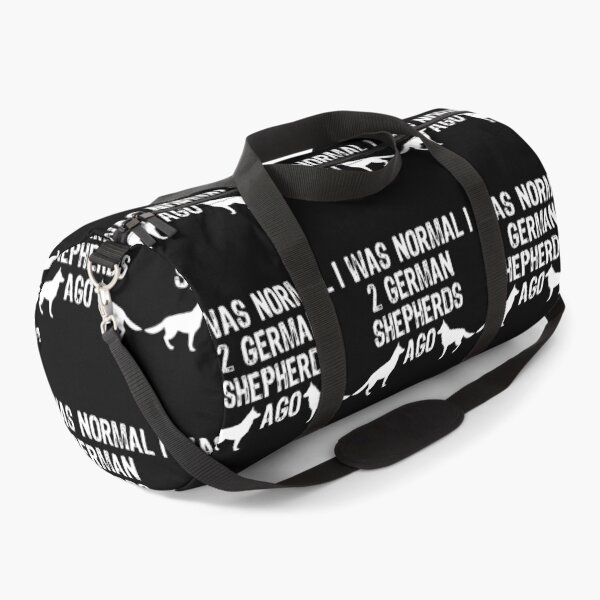 Item preview, I Was Normal 2 German Shepherds Ago Funny Alsatian graphic designed and sold by TopRatedDesigns.
