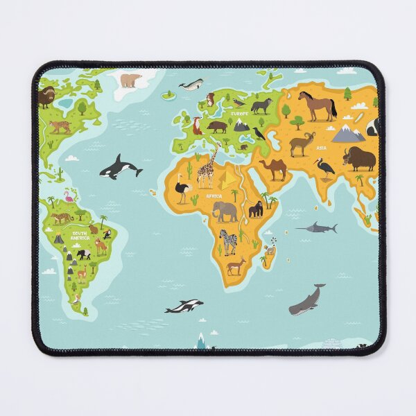 Item preview, Wildlife World Map designed and sold by Vector Scout Lab.