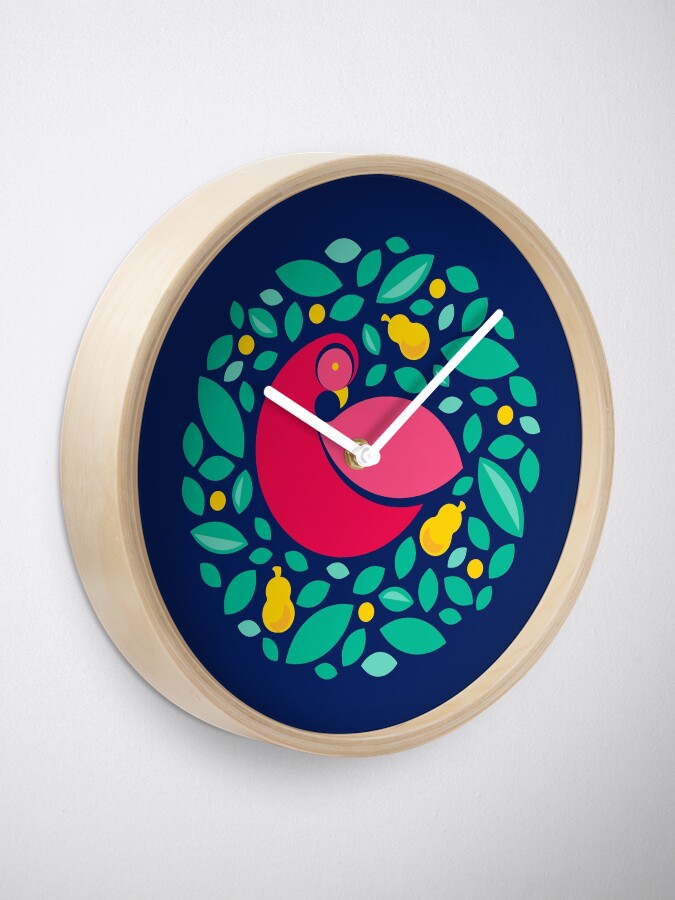 Alternate view of Partridge in a Pear Tree Clock