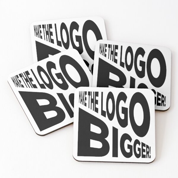 Item preview, Make The Logo Bigger! (V2 - Black) designed and sold by STUDIO-72.