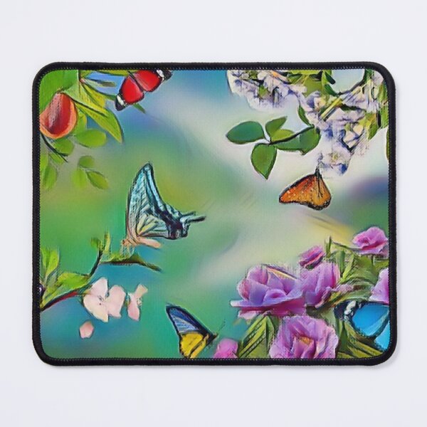Item preview, In the garden on a branch of the butterfly flower style of Sukiyaki Ukiyoe designed and sold by Anaconda23.
