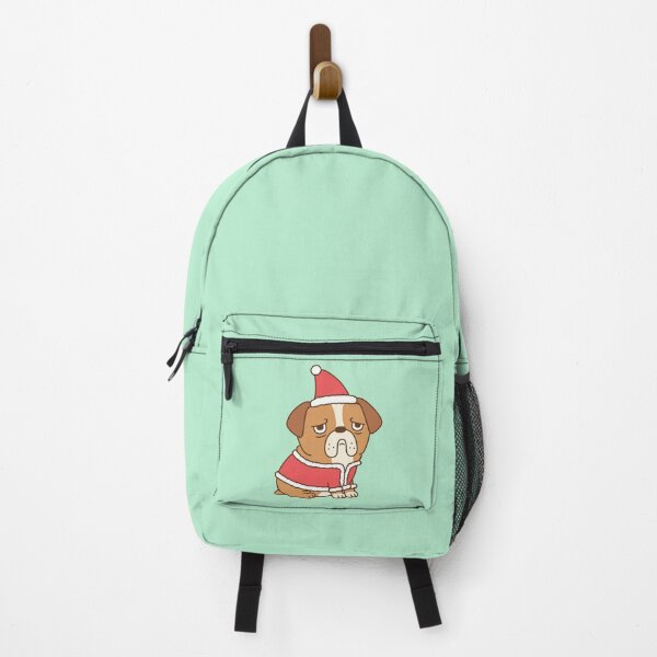 Item preview, Cute Moping Bulldog In Santa Claus Outfit designed and sold by rustydoodle.