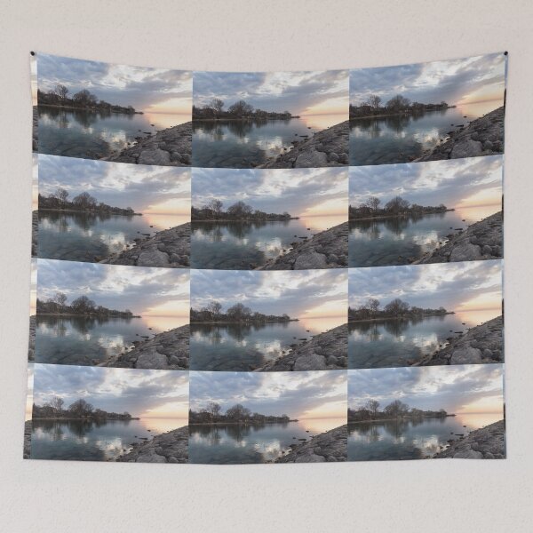 Item preview, Limpid - Crystal Clear Peaceful Waterfront Sunrise designed and sold by Georgia Mizuleva.