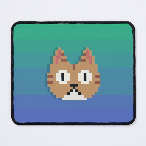 Item preview, Cute Cat Face Pixel Art designed and sold by VerticalTakeoff.