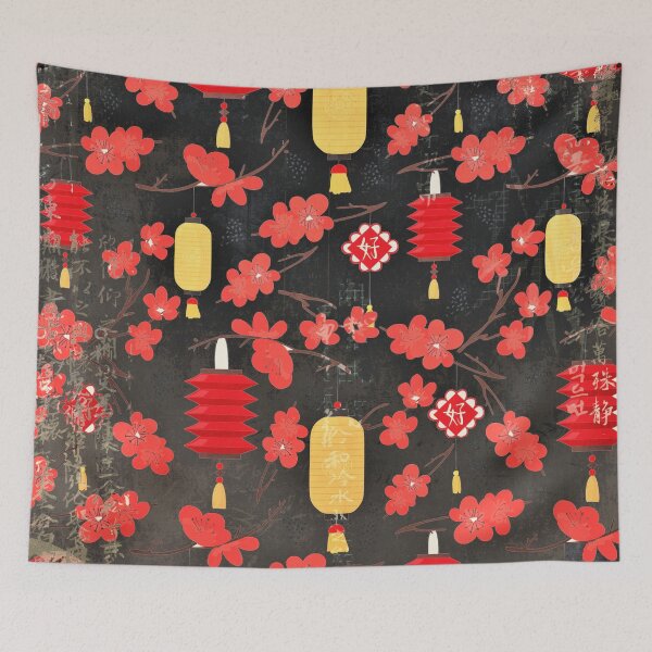 Item preview, Lanterns and Flowers designed and sold by Minxylynx4.