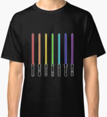 What Color is Your LightSaber Star Wars Rainbow Classic T-Shirt